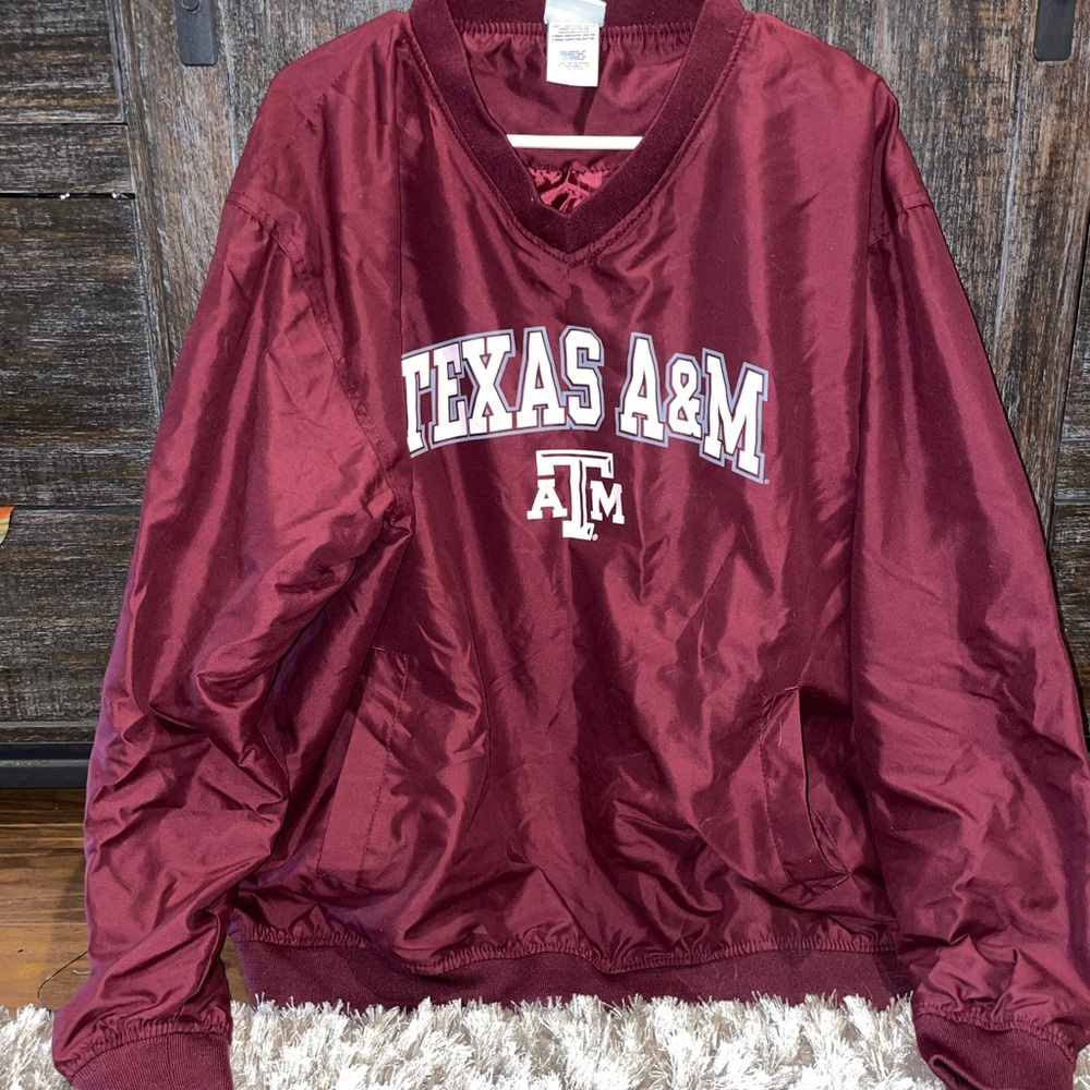 Texas A&M pullover jacket- size Large
